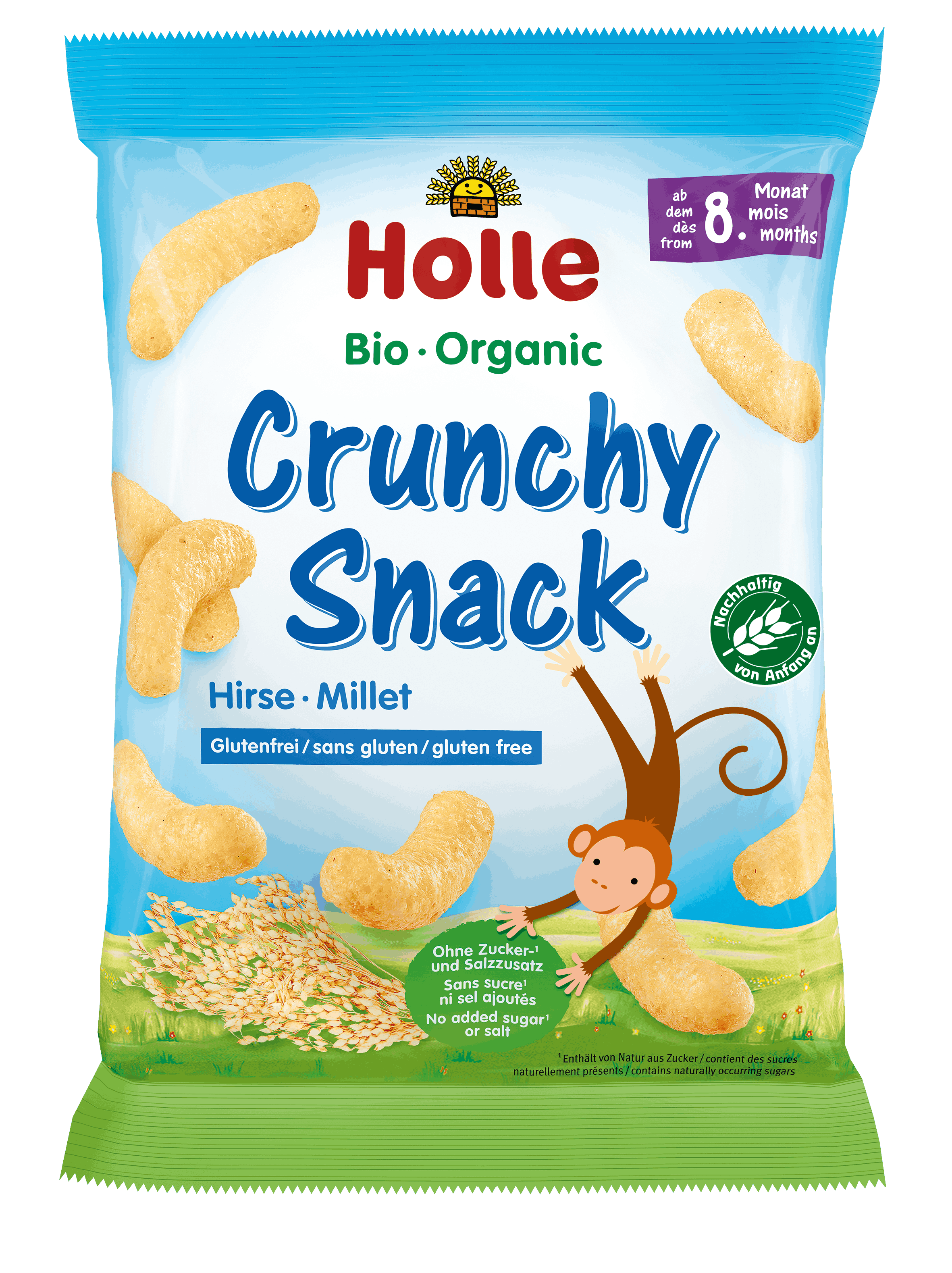 HOLLE Bio-Crunchy Snack Hirse 25 g