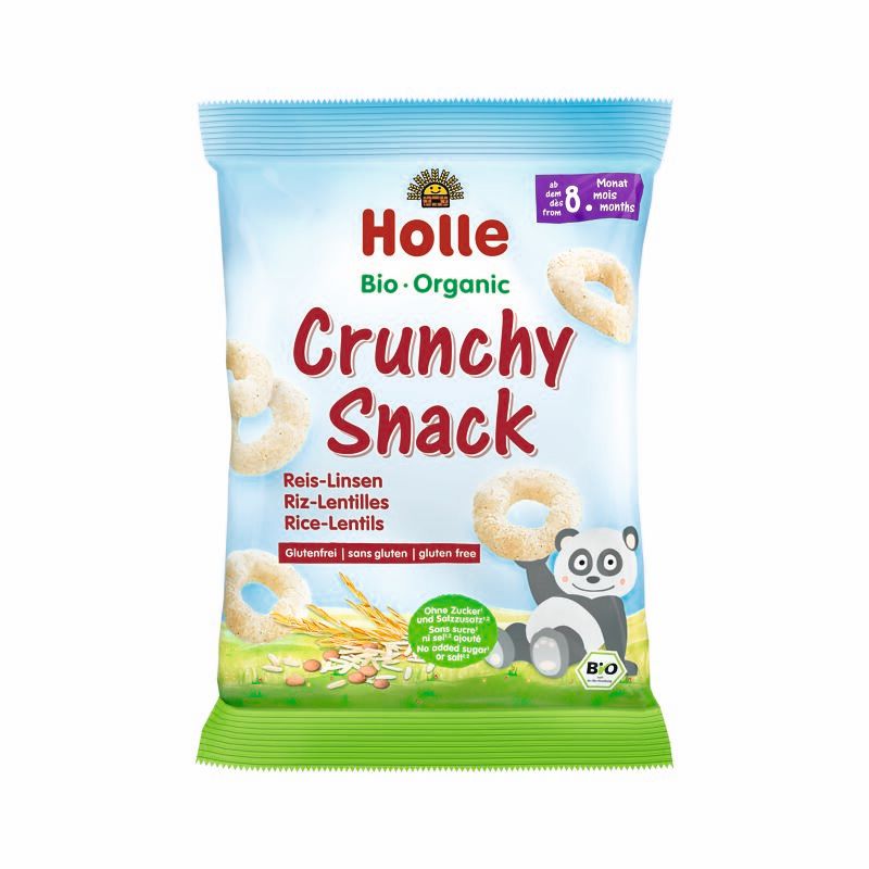 HOLLE Bio-Crunchy Snack Reis Linsen 25 g