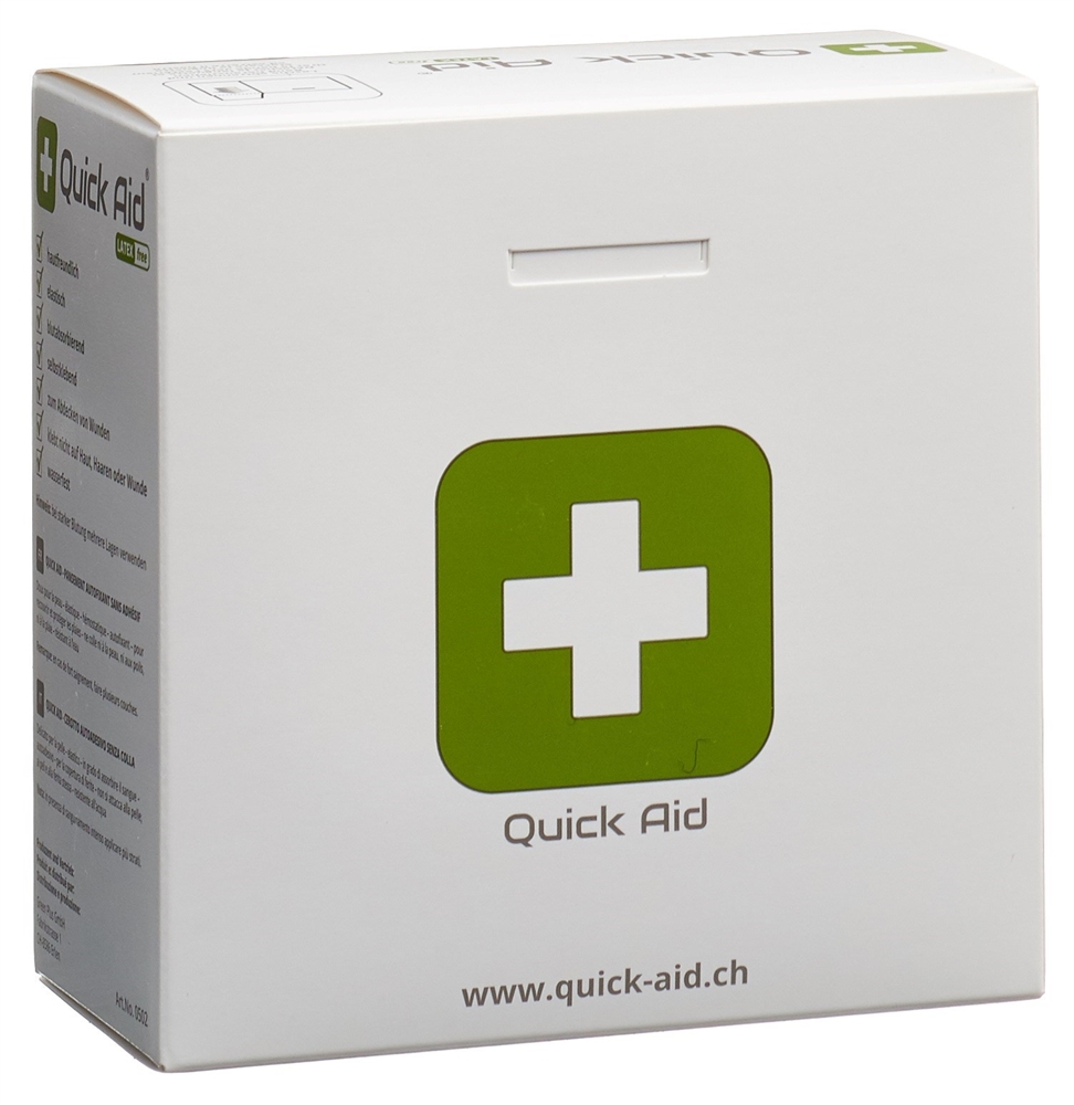 QUICK AID Pflaster 6x460cm Latexfrei hautfarbig