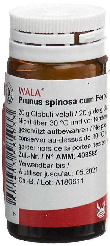 WALA Prunus spinosa ferm c Ferro Glob D 3 Fl 20 g