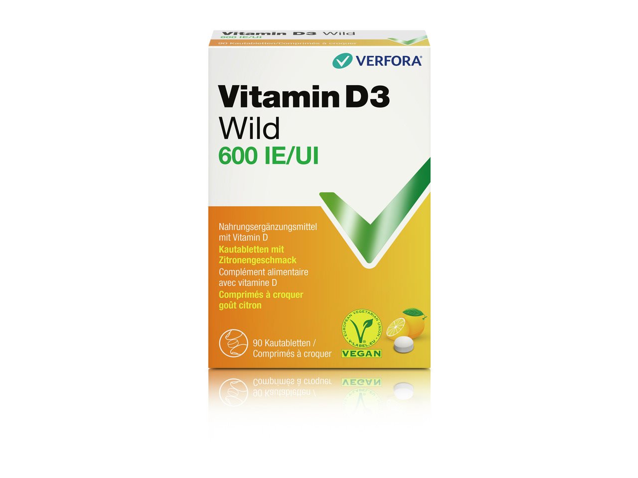 VITAMIN D3 WILD Kautabl 600 IE vegan 90 Stk