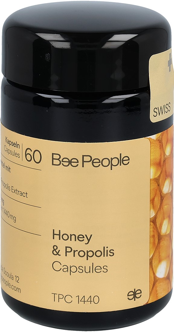 BEE PEOPLE Honey & Propolis Kaps Glas 60 Stk