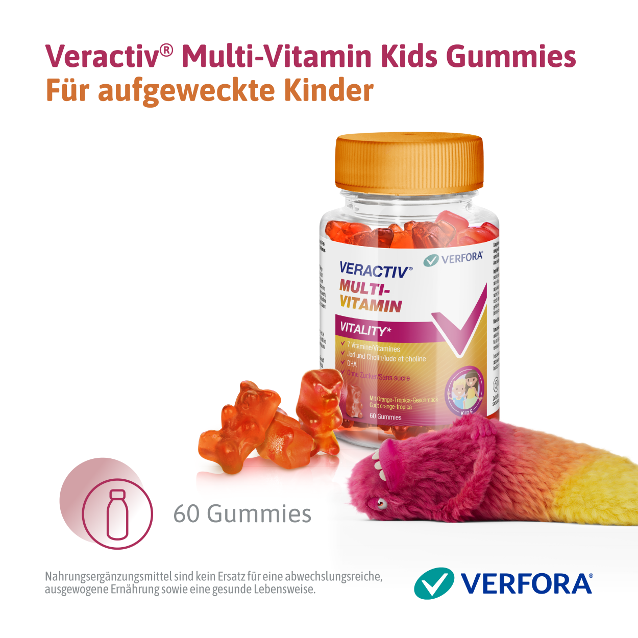 VERACTIV Multivitamin Kids Gummies Ds 60 Stk