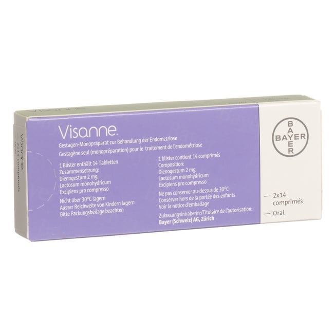 VISANNE (IP-APS) cpr 2 mg 2 x 14 pce