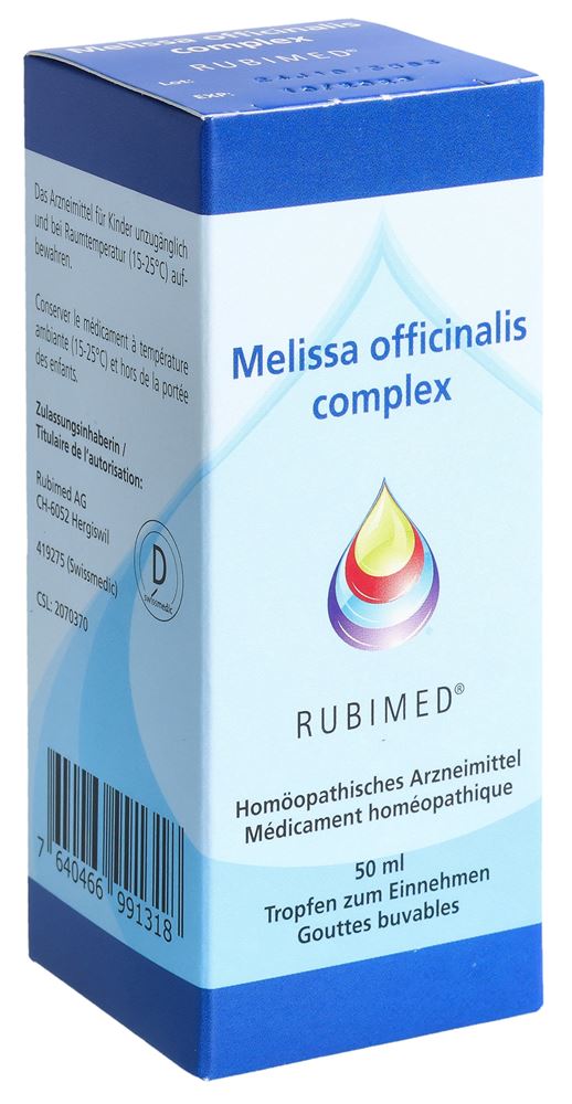 RUBIMED Melissa comp Tropfen Fl 50 ml