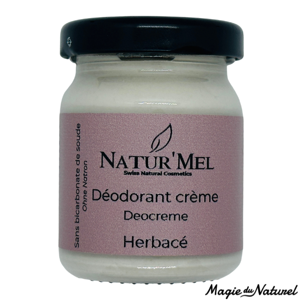 Natur'Mel Cosm'Ethique déodorant crème L'Herbacé sans bicarbonate 50 ml