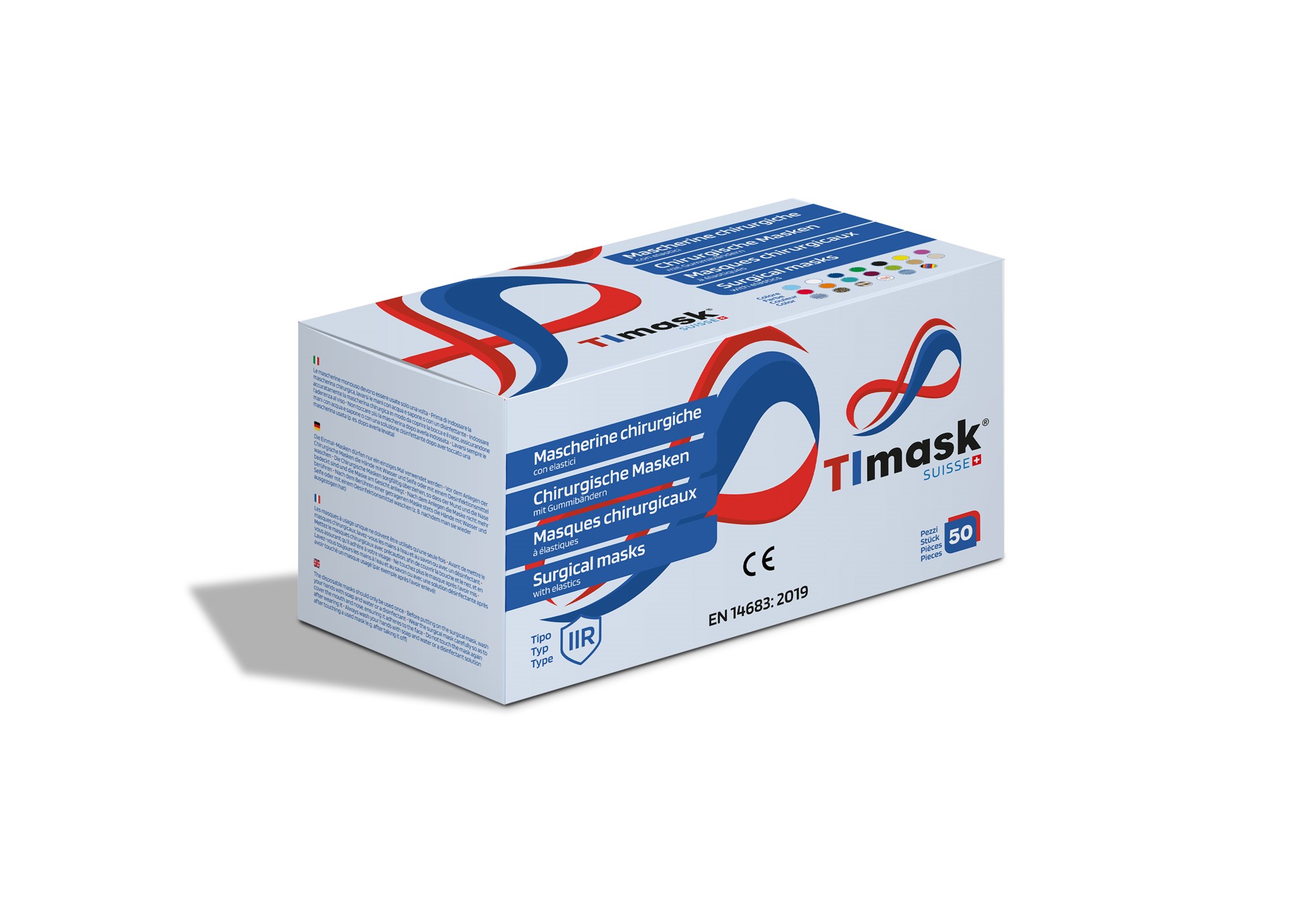 TIMASK Einweg-Medizinmaske Typ IIR kariert 20 Stk