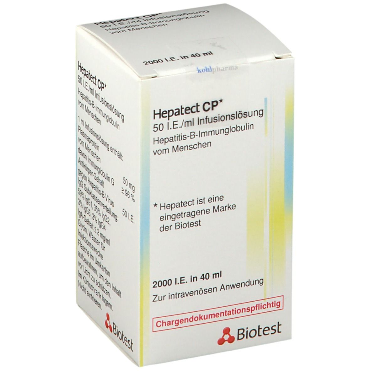 Hepatect CP, Infusionslösung