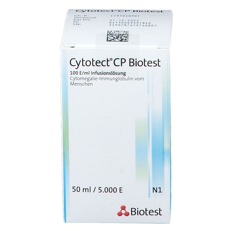 Cytotect CP Biotest, Infusionslösung