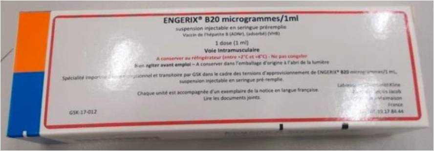 Engerix-B 20, Injektionssuspension