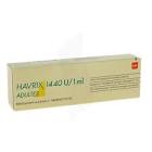Havrix 1440, susp inj 1 ml (ancien), ser prê 1 dos