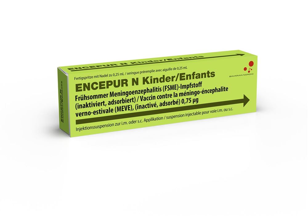 ENCEPUR N susp inj enf ser pré 0.25 ml