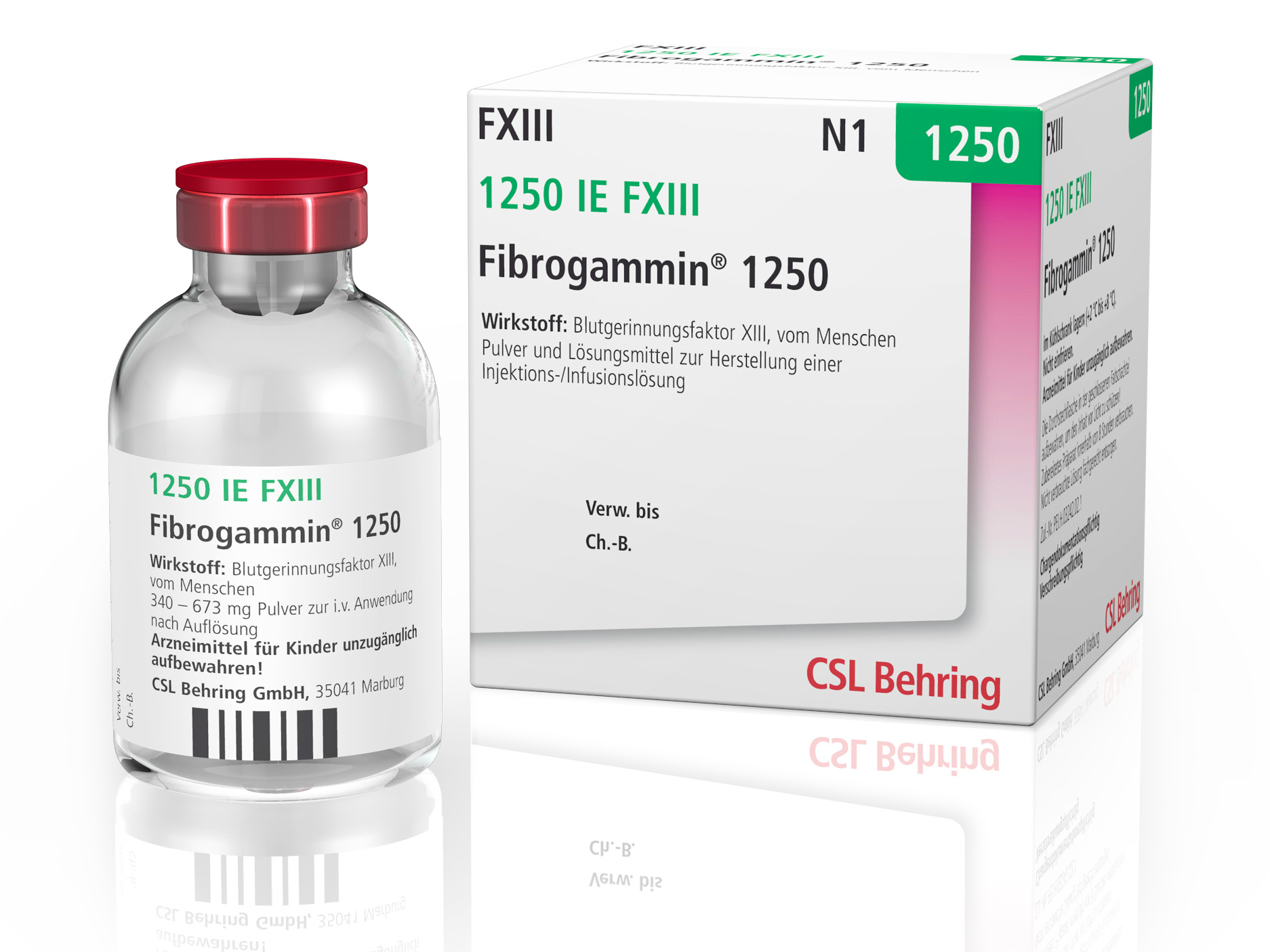 Fibrogammin 250 I.E., Pulver und Lösungsmittel zur Herstellung einer Injektions-/Infusionslösung