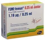 FSME-Immun 0.25 ml Junior, Injektionssuspension in einer Fertigspritze