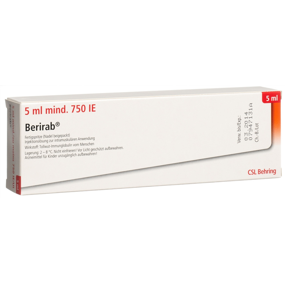 Berirab 5 ml, Injektionslösung