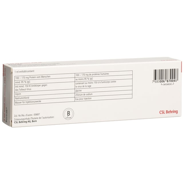 Berirab 5 ml, Injektionslösung