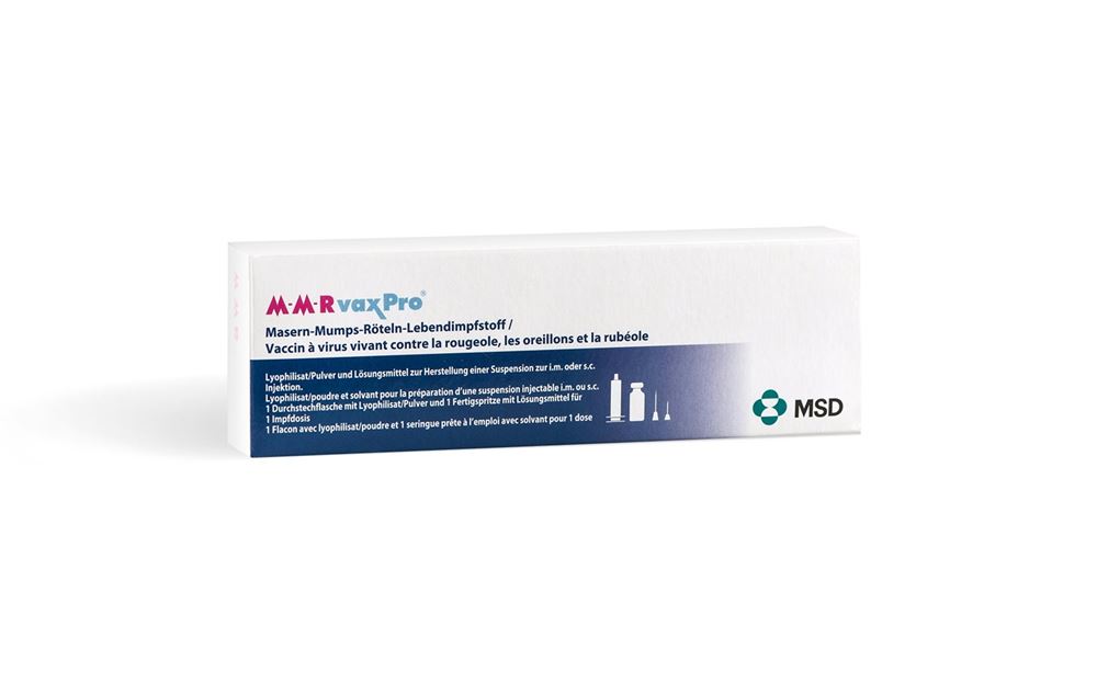 M-M-RVAXPRO, Pulver und Lösungsmittel zur Herstellung einer Injektionssuspension