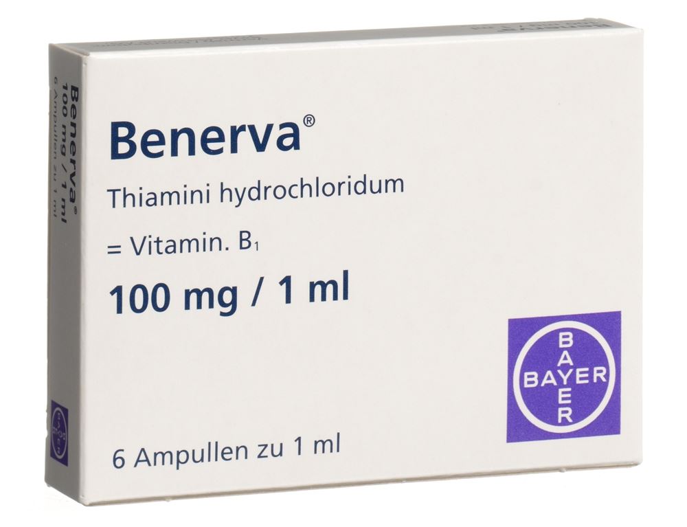 BENERVA sol inj 100 mg/ml 6 amp 1 ml