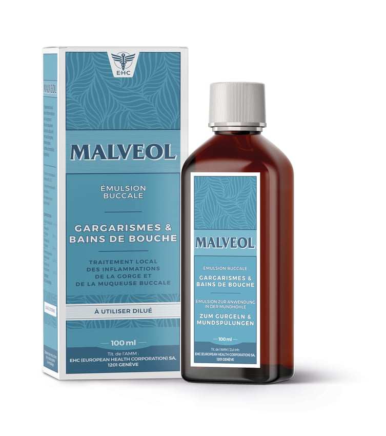 Malveol, émulsion buccale