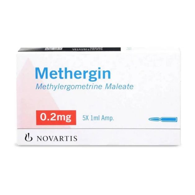 Méthergin, sol inj 0.2 mg/ml , 5 amp 1 ml