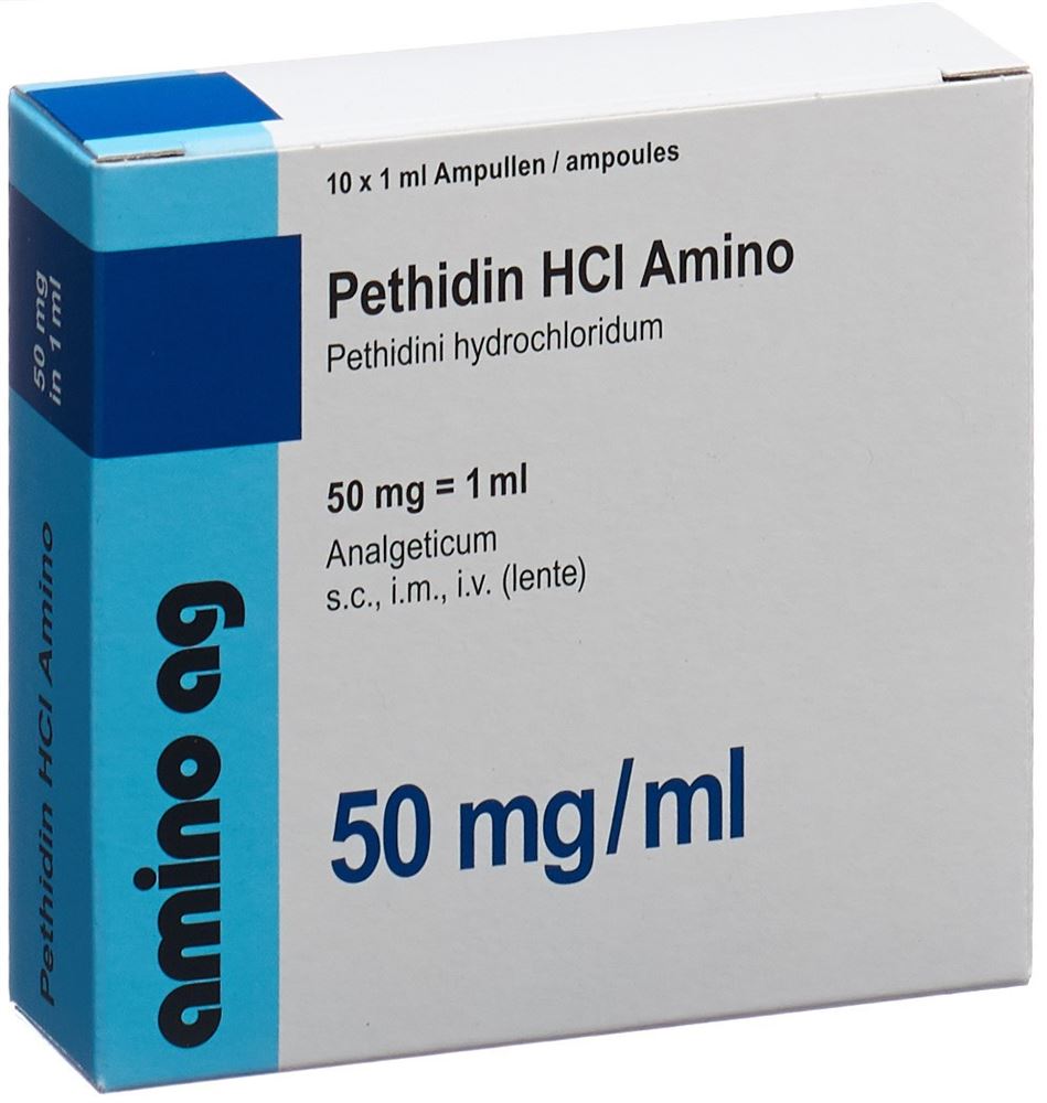 PETHIDINE HCL Amino 50 mg/ml 10 amp 1 ml