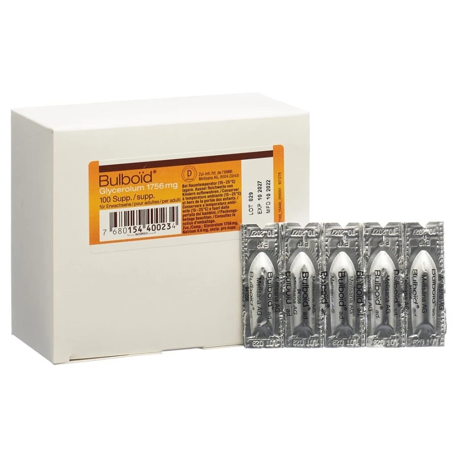 Bulboid für Erwachsene, Suppositorien