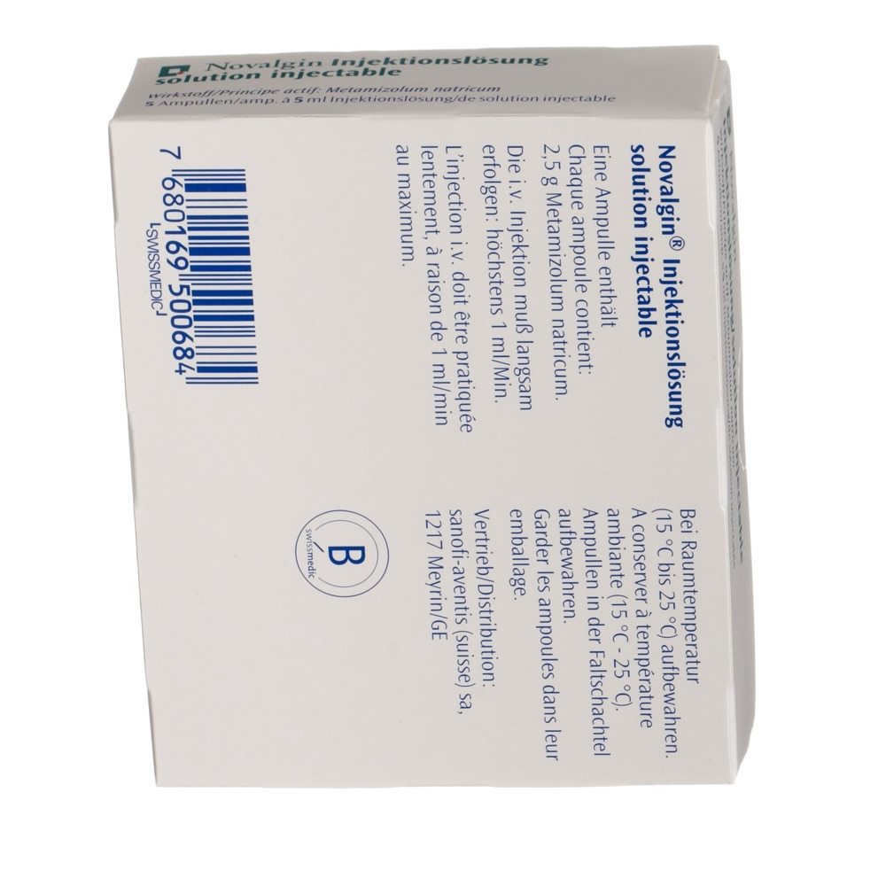 Novalgin, Injektionslösung i.m., i.v.