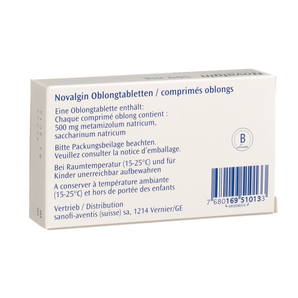 NOVALGIN cpr pell 500 mg 10 pce