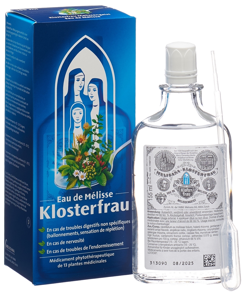 KLOSTERFRAU eau de mélisse liq fl 155 ml