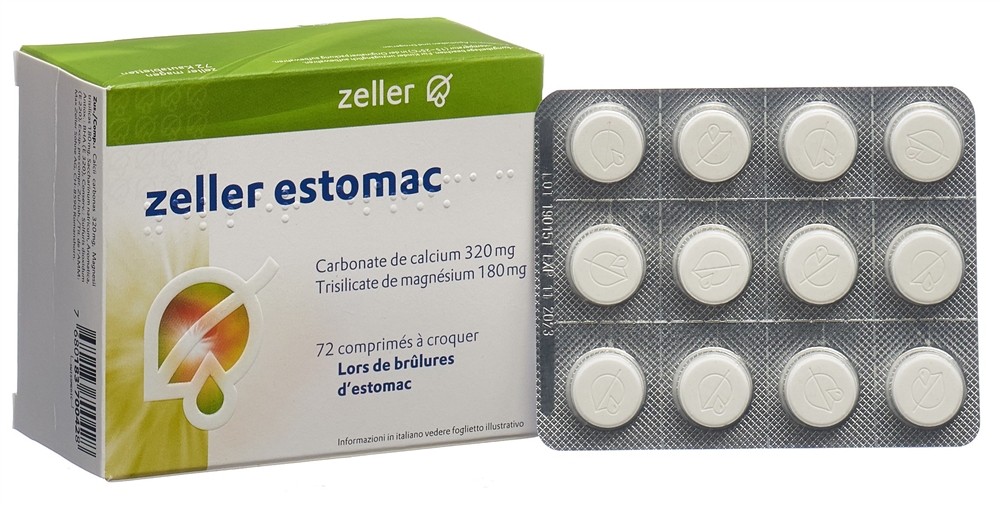 ZELLER estomac cpr croq 72 pce