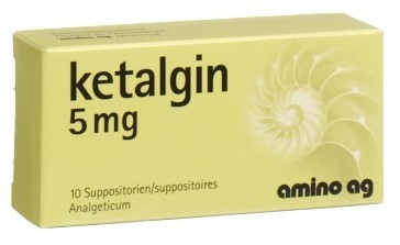 KETALGINE supp 10 mg 5 pce