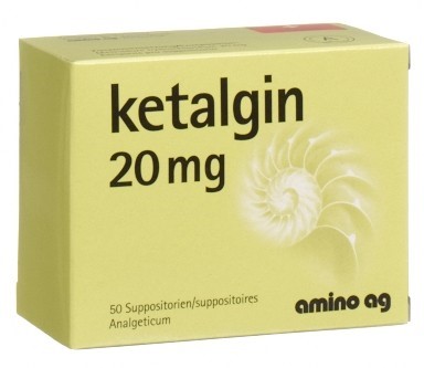 KETALGINE supp 50 mg 10 pce