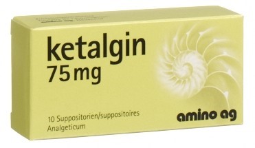 KETALGINE supp 75 mg 10 pce