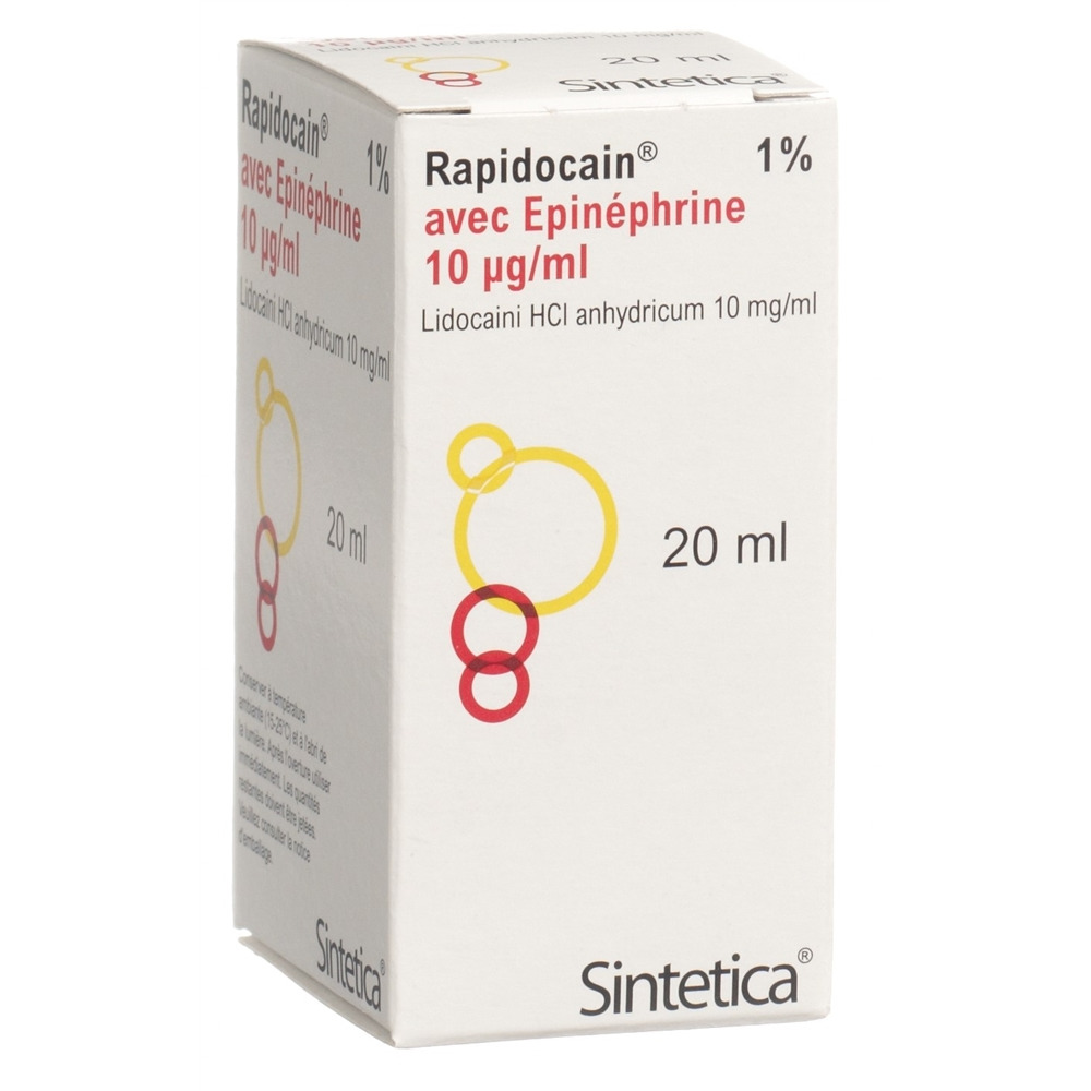 Rapidocain 10 mg/ml con epinefrina 5 mcg/ml, soluzione iniettabile