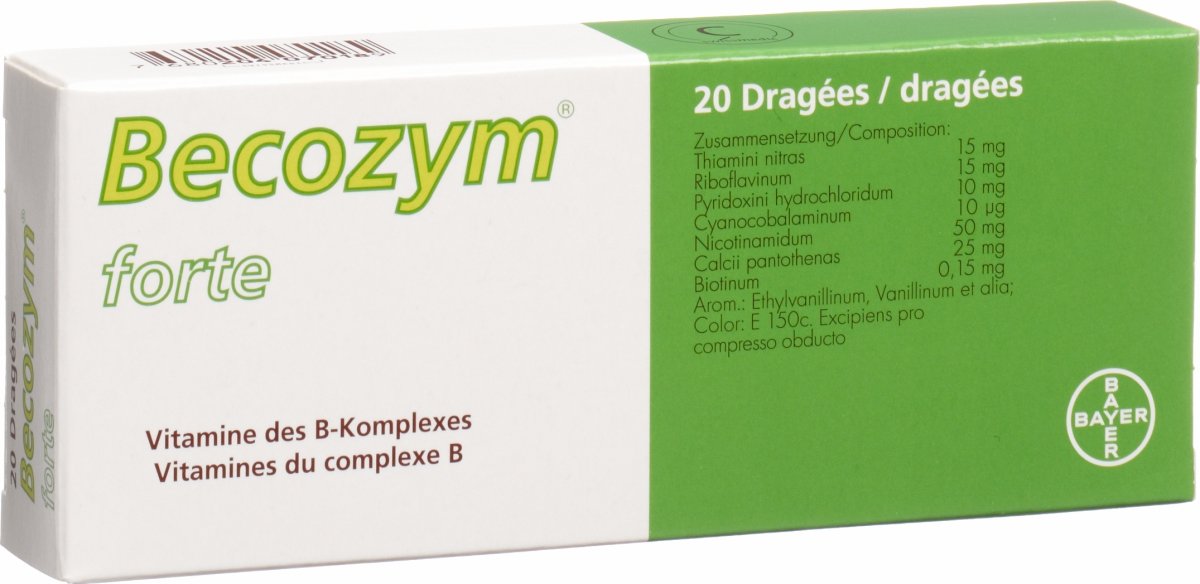 Becozym forte, Dragées