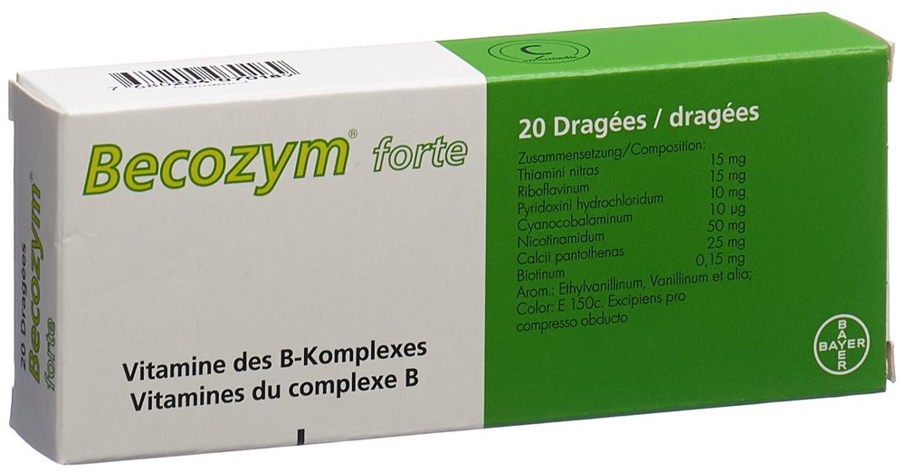 BECOZYM forte drag 20 pce