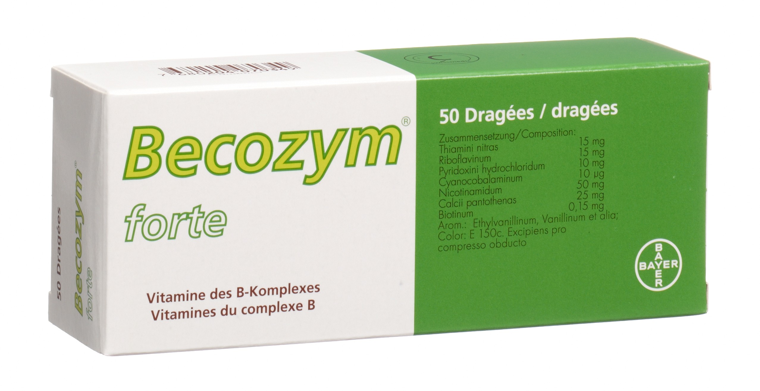 Becozym forte, Dragées
