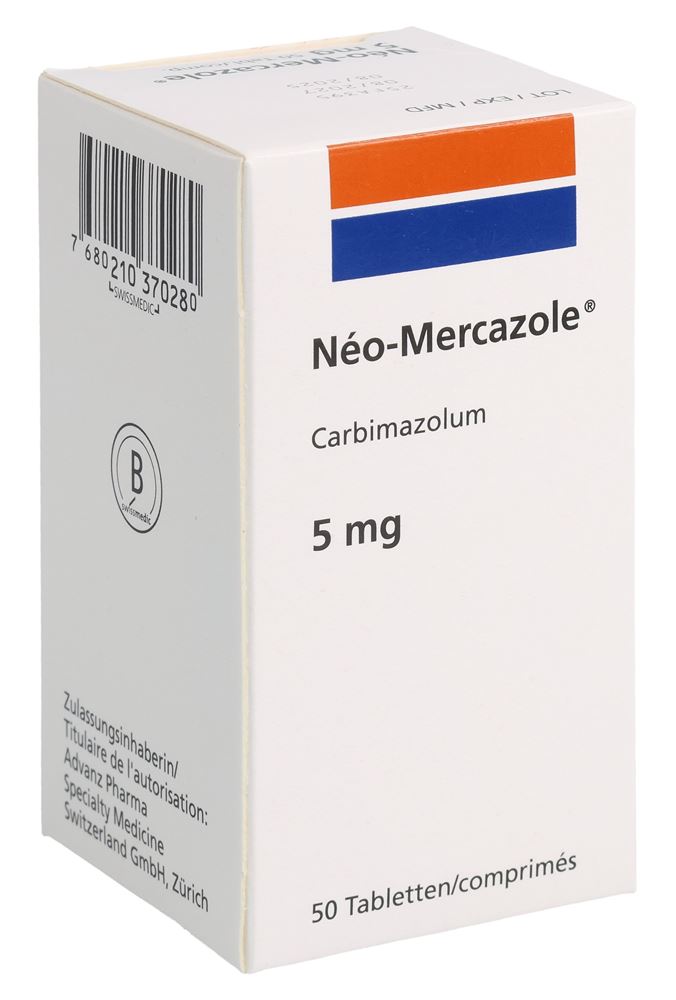 NEO-MERCAZOLE cpr 5 mg bte 50 pce