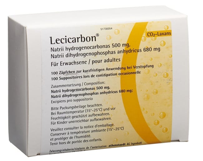 Lecicarbon, Suppositorien für Erwachsene