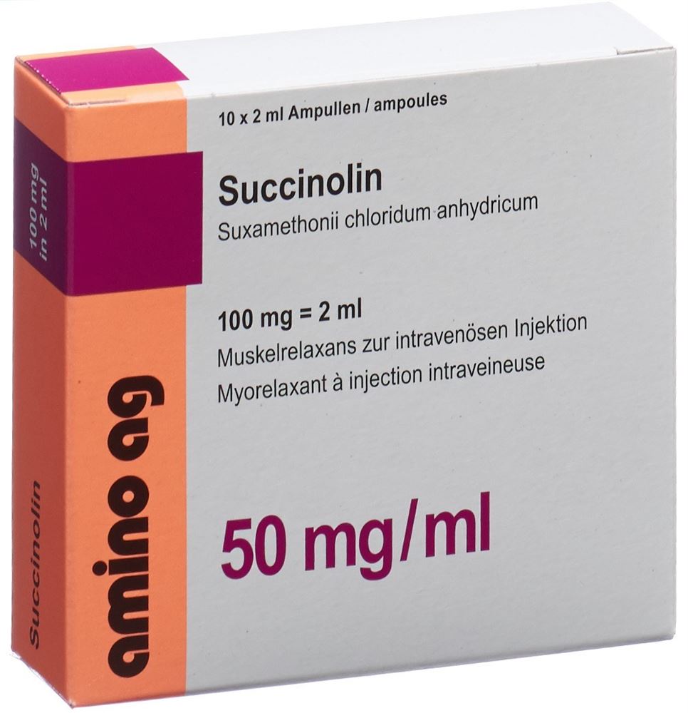 SUCCINOLIN sol inj 100 mg/2ml 10 amp 2 ml