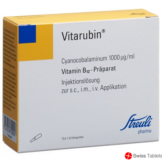 VITARUBIN sol inj 1000 mcg/ml 10 amp 1 ml