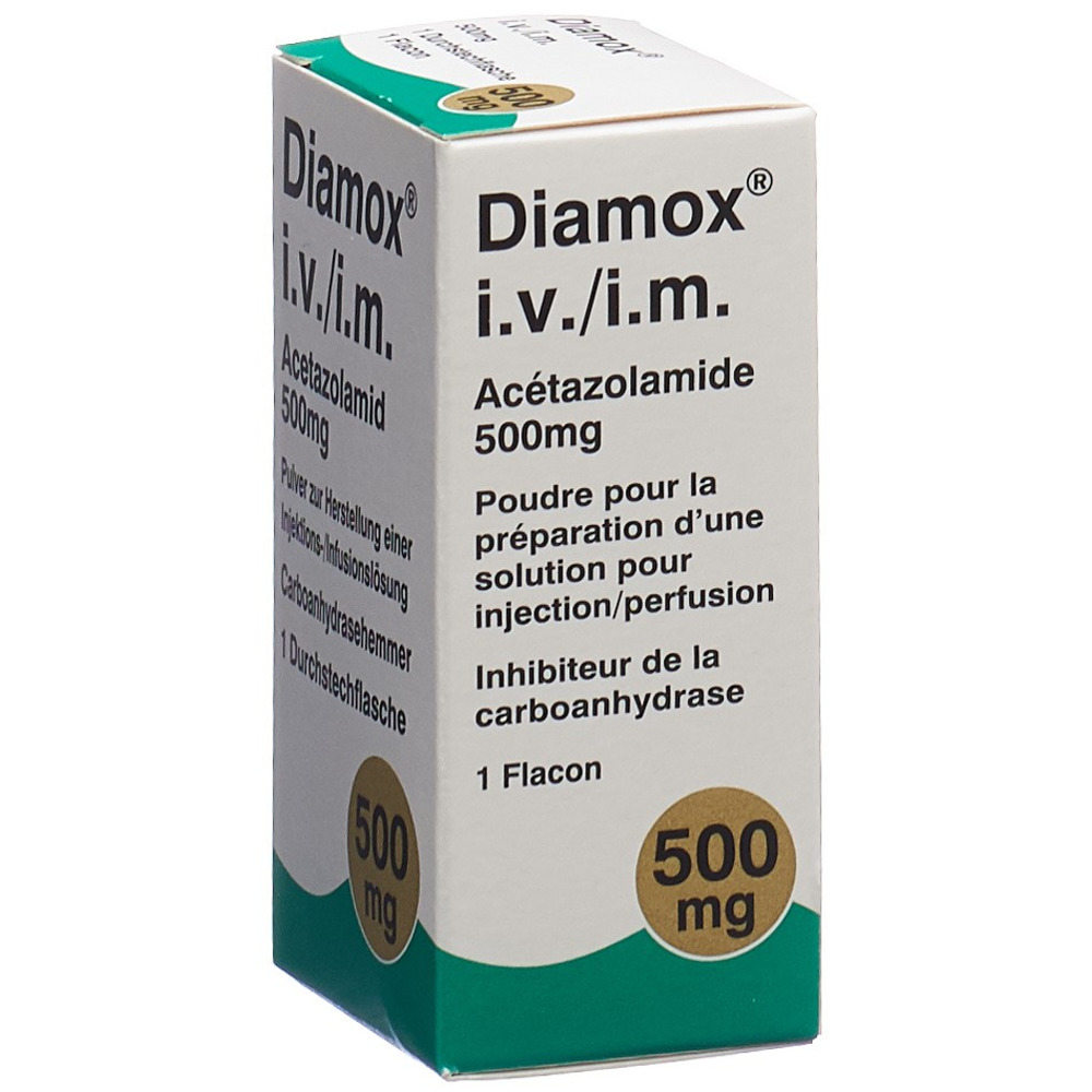 DIAMOX subst sèche 500 mg parentérale flac