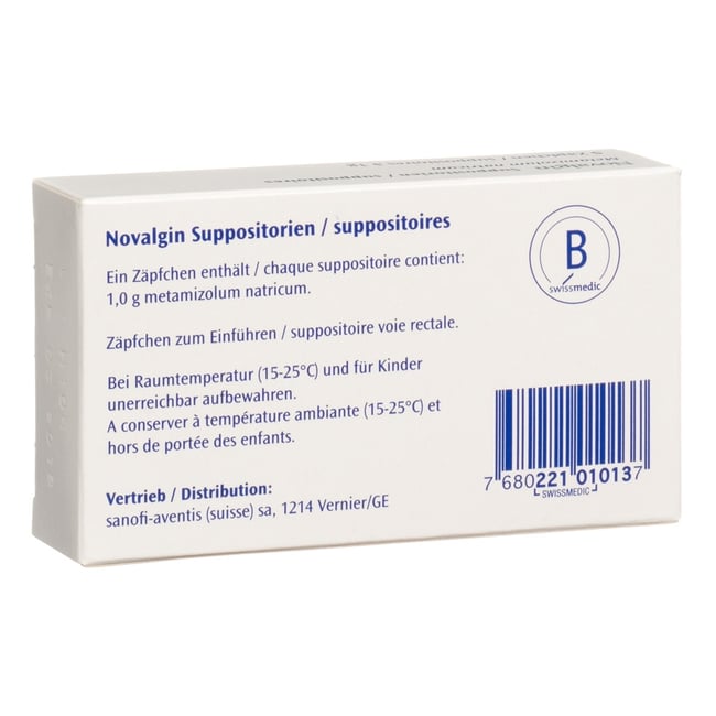 Novalgin, Suppositorien