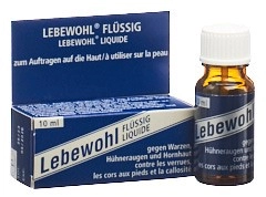 Lebewohl flüssig, Lösung