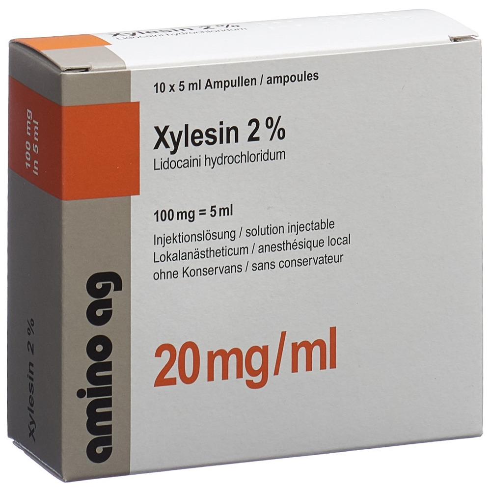 XYLESINE sol inj 100 mg/5ml 10 amp 5 ml
