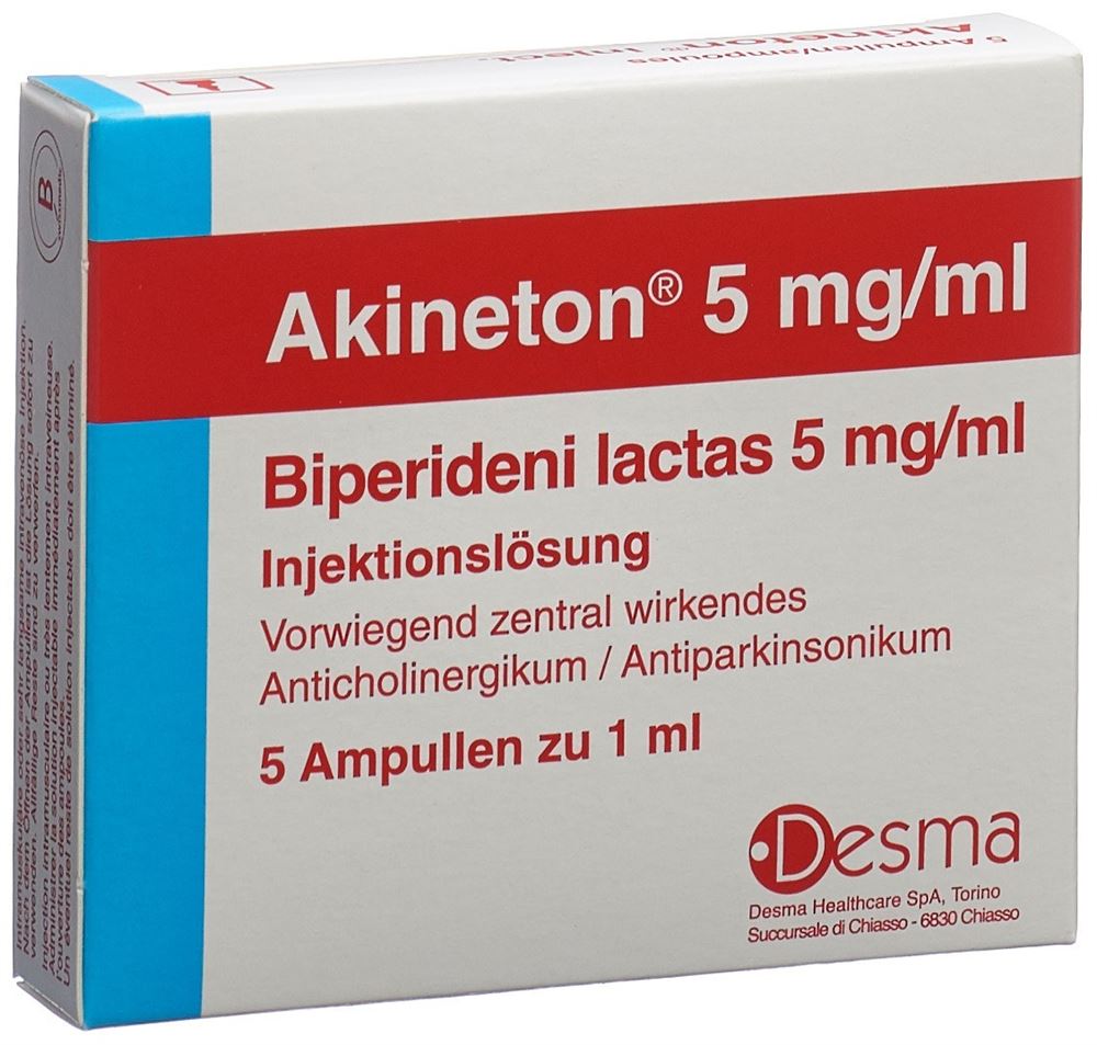AKINETON sol inj 5 mg/ml 5 amp 1 ml