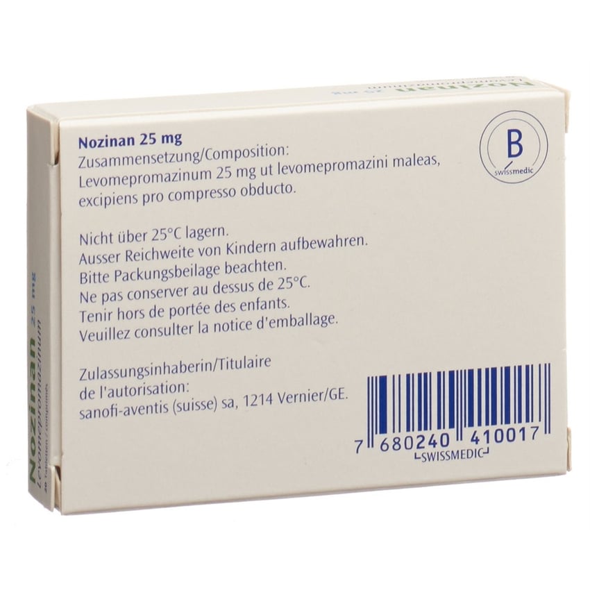 Nozinan 25 mg, Filmtabletten