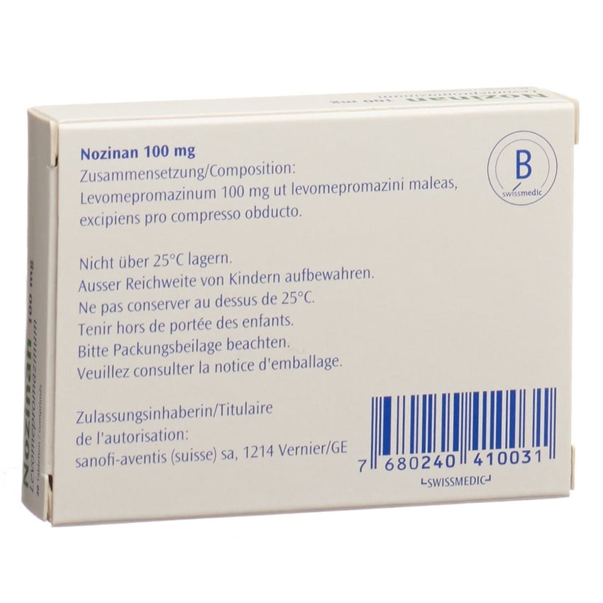 Nozinan 100 mg, Filmtabletten