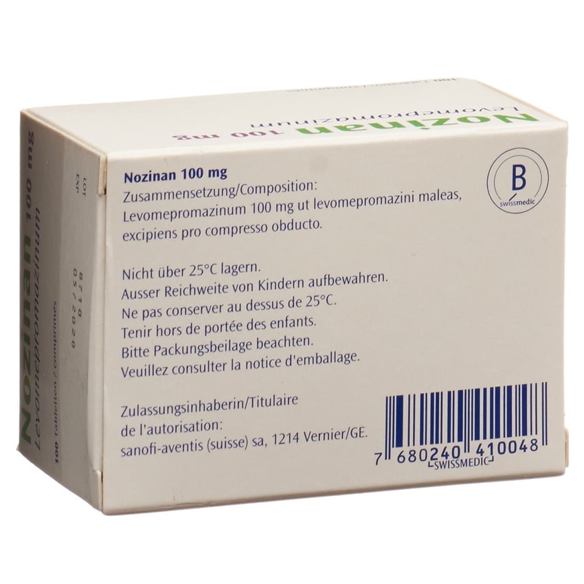 Nozinan 100 mg, Filmtabletten