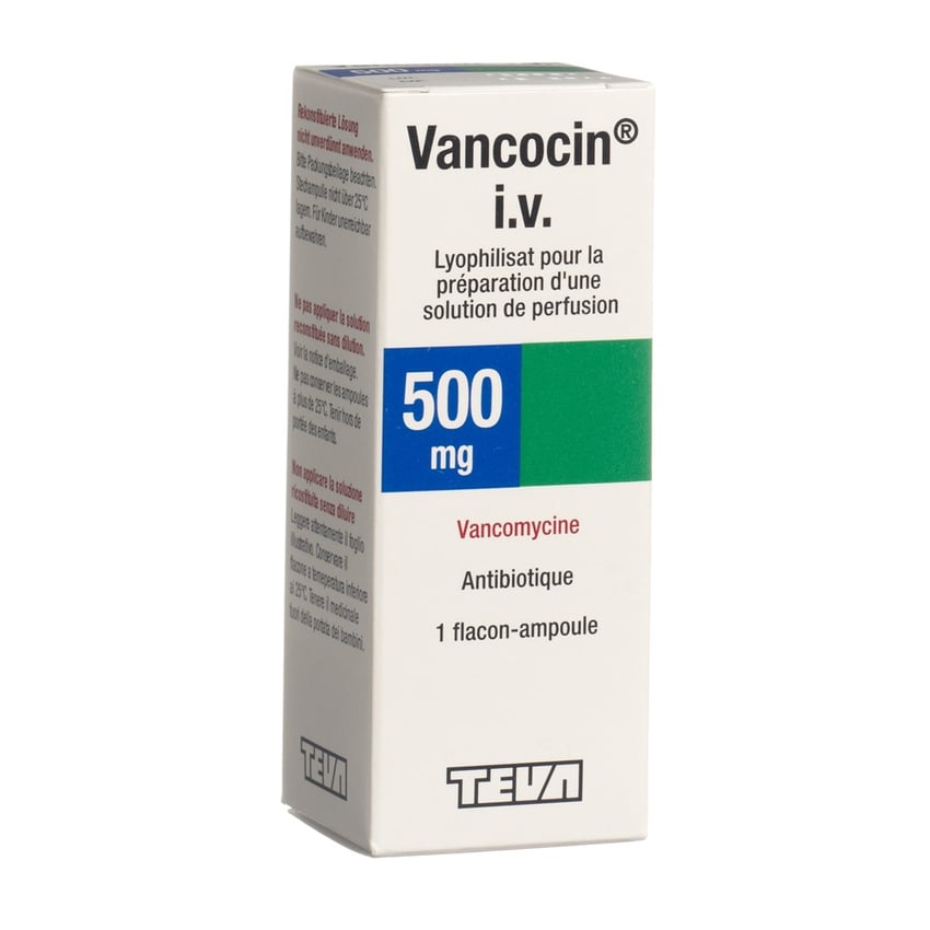 Vancocin i.v. 500 mg, Pulver für ein Konzentrat zur Herstellung einer Infusionslösung
